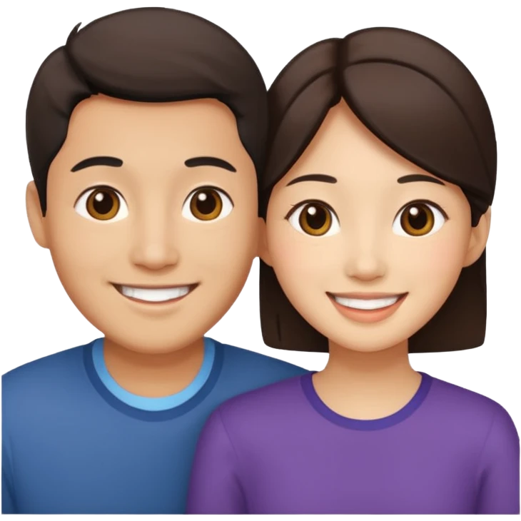 Asian couple emoji