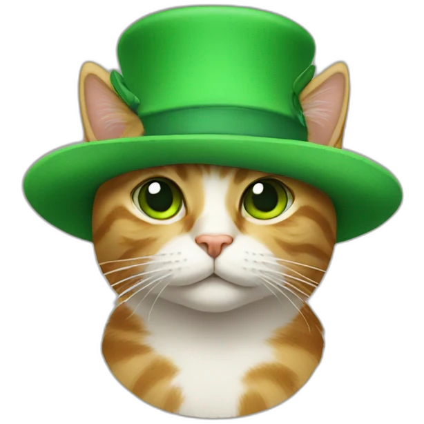 cat with a green hat emoji