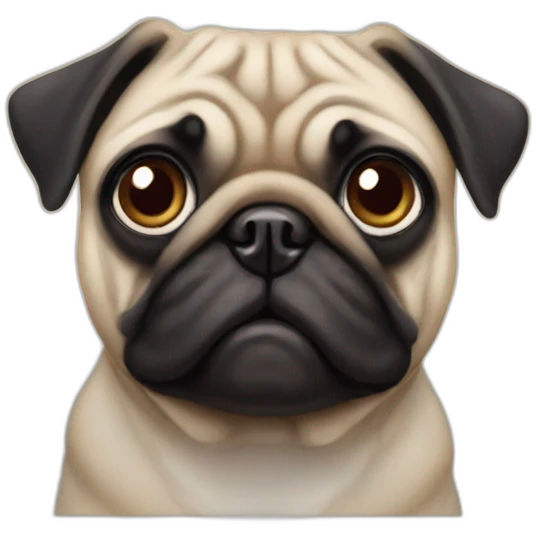 A pug emoji