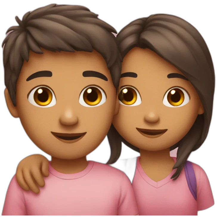 Girl and boy love  emoji