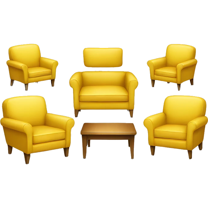Yellow chairs emoji