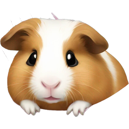 Guineapig in a pink hammock emoji
