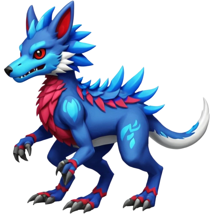 Grem2-Gremz-Wickerbeast-Protogen-Primagen-Sergal-fusion, full body emoji