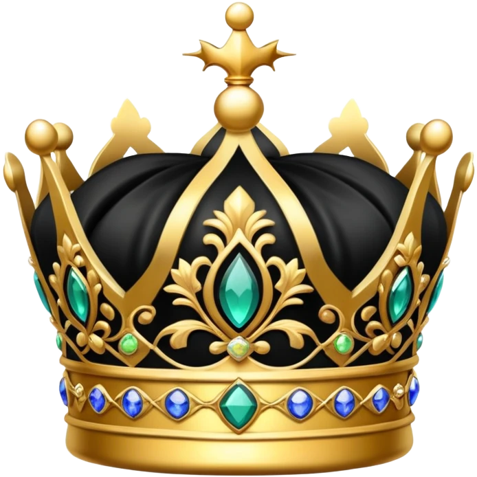 Black crown emoji