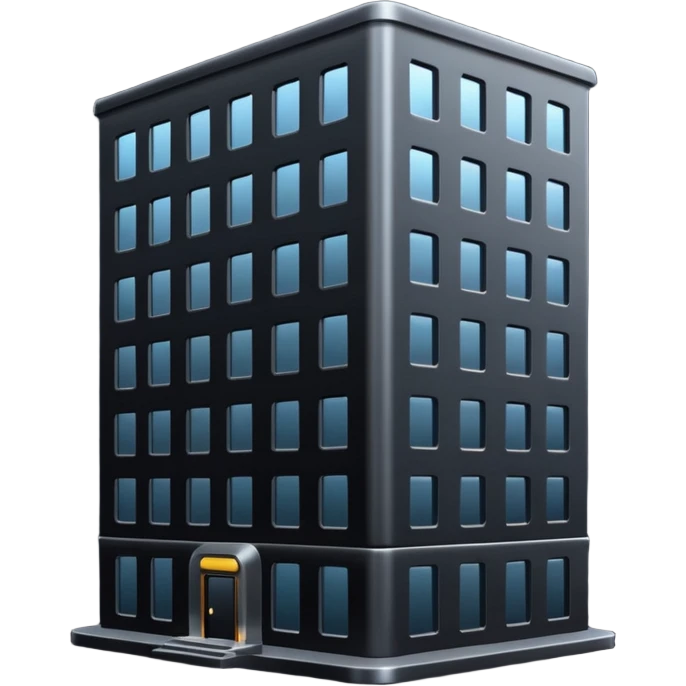 The dark building of the vodka building emoji