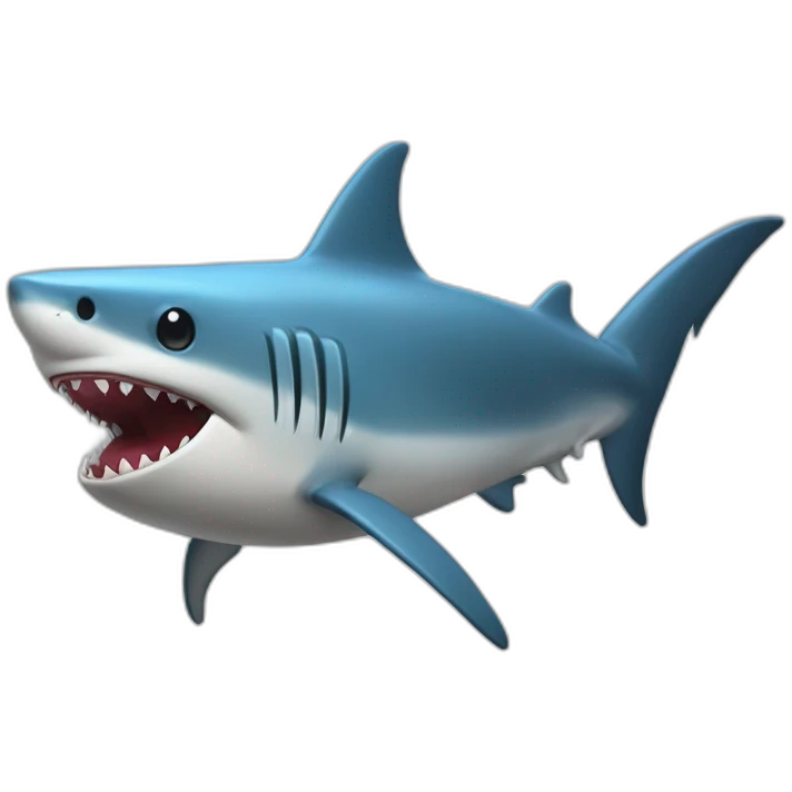 Requin avec des ailes qui fume  emoji