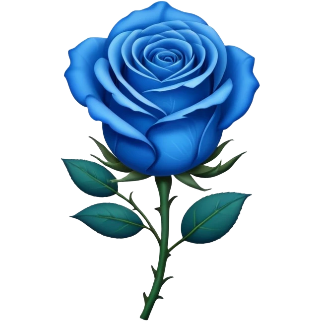 Rosa azul  emoji