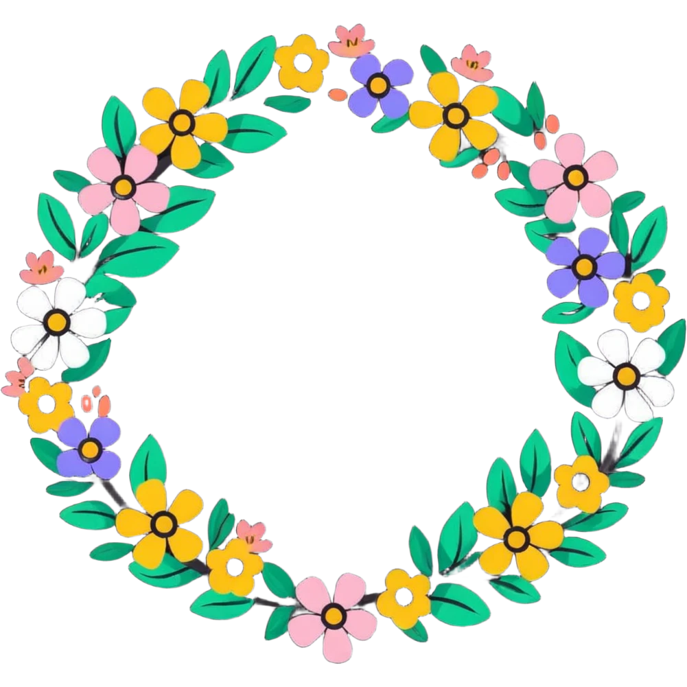 floral garland wreath emoji
