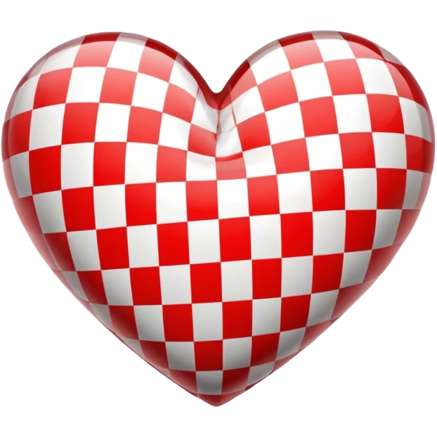 Checkered heart emoji