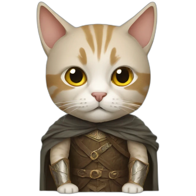 cat in a lord of the rings costume emoji