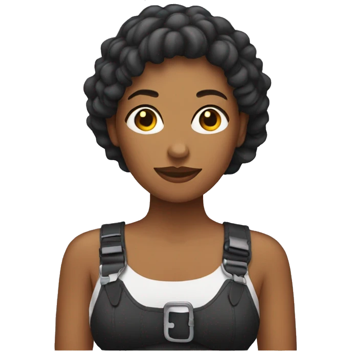 Woman with straps emoji