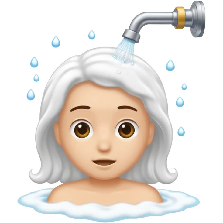 Hair wash emoji