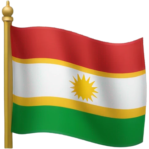 Kurdistan flag as emoji emoji