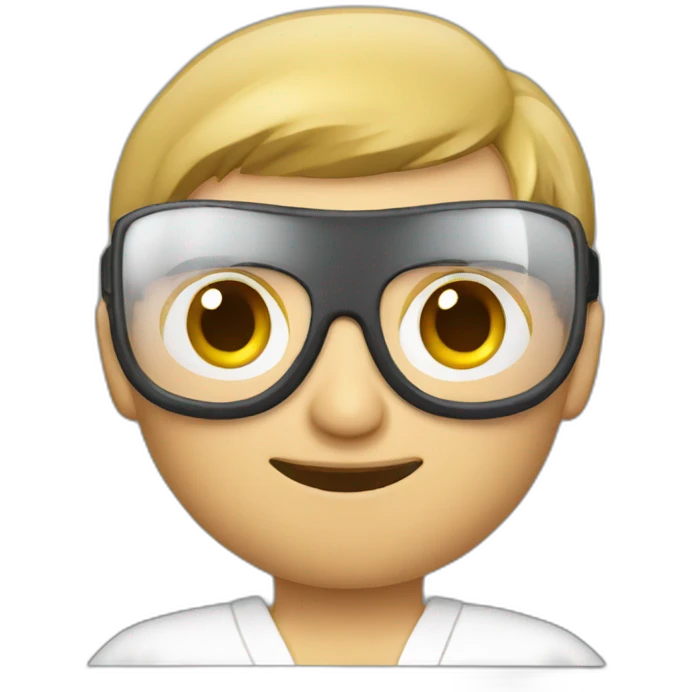 Karate Fighter with lunette emoji