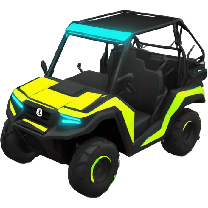 cyber punk UTV neon with driver emoji