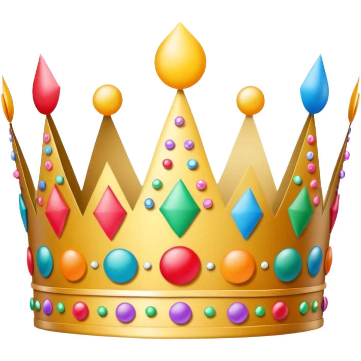 Decorated Paper Birthday crown emoji