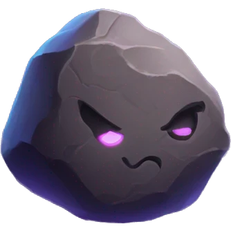 rock with neon highlight emoji