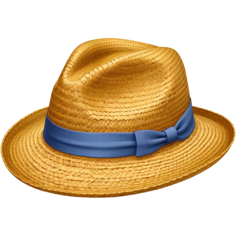just a hat made of straw emoji