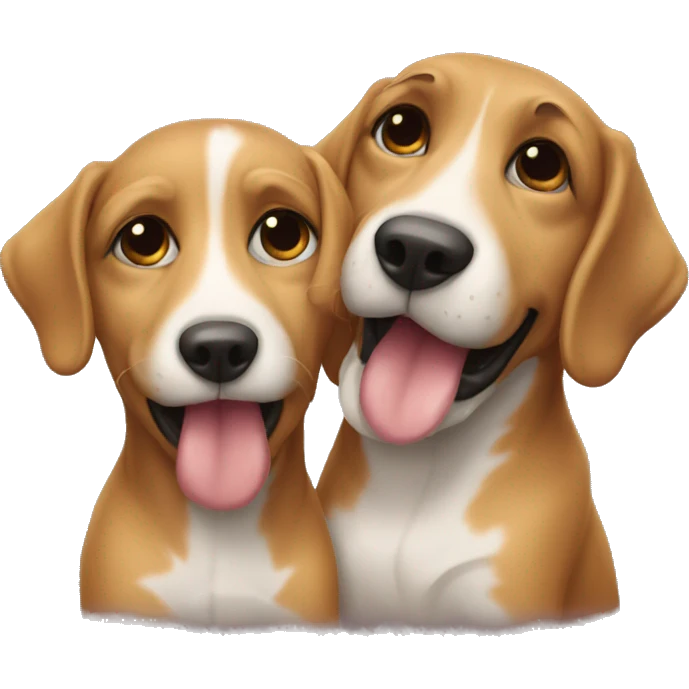 kiss dogs  emoji