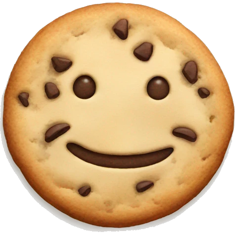 Watercolor cookie  emoji