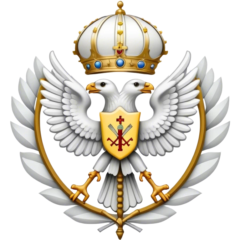 vatican emblem no wings white emoji