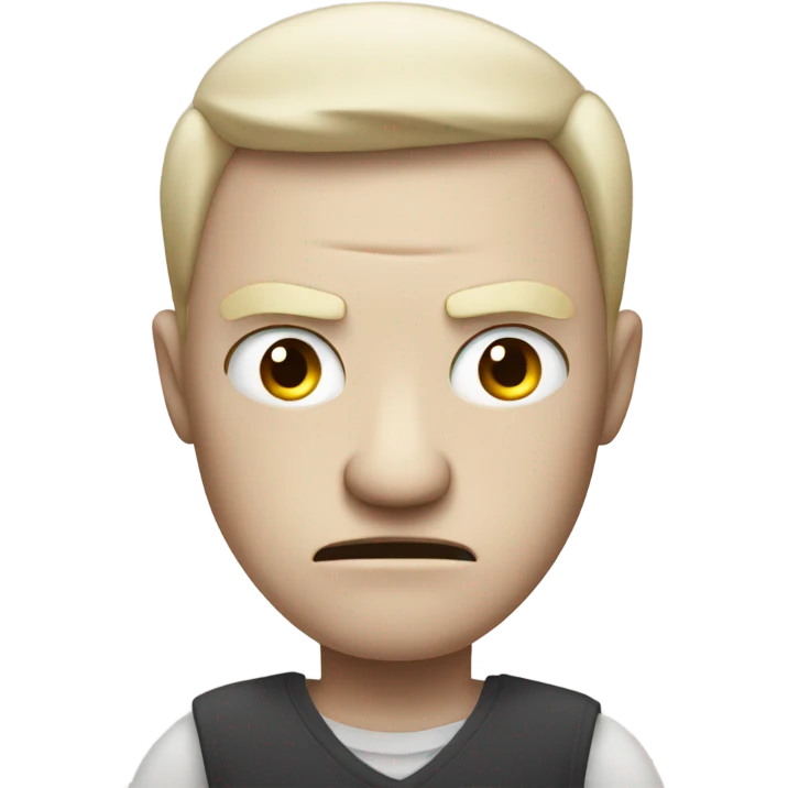 angry pale skinned man with crossed arms emoji