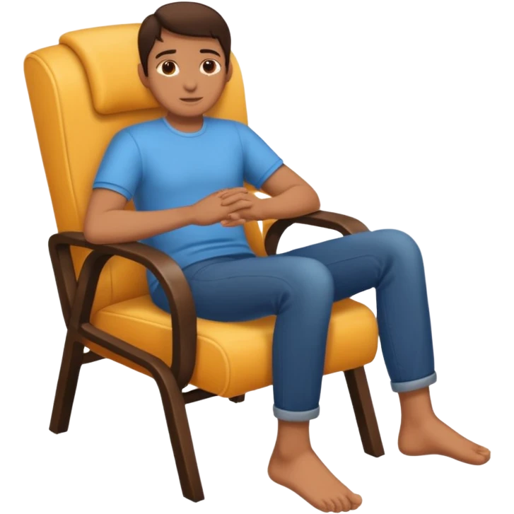 Chair hand feet emoji