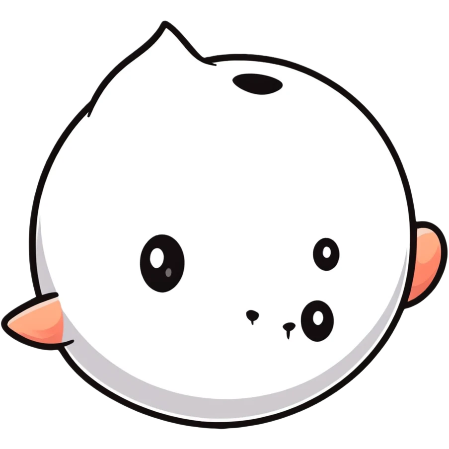 Cute cartoon nose emoji