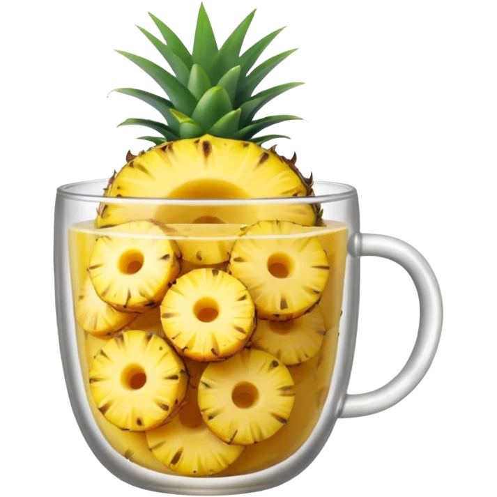 Pineapple in a cup emoji