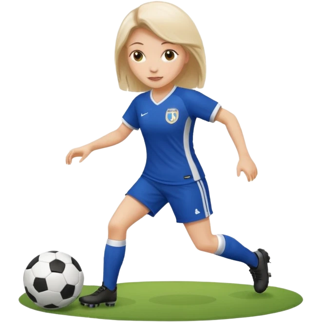 una madame che gioca a calcio emoji