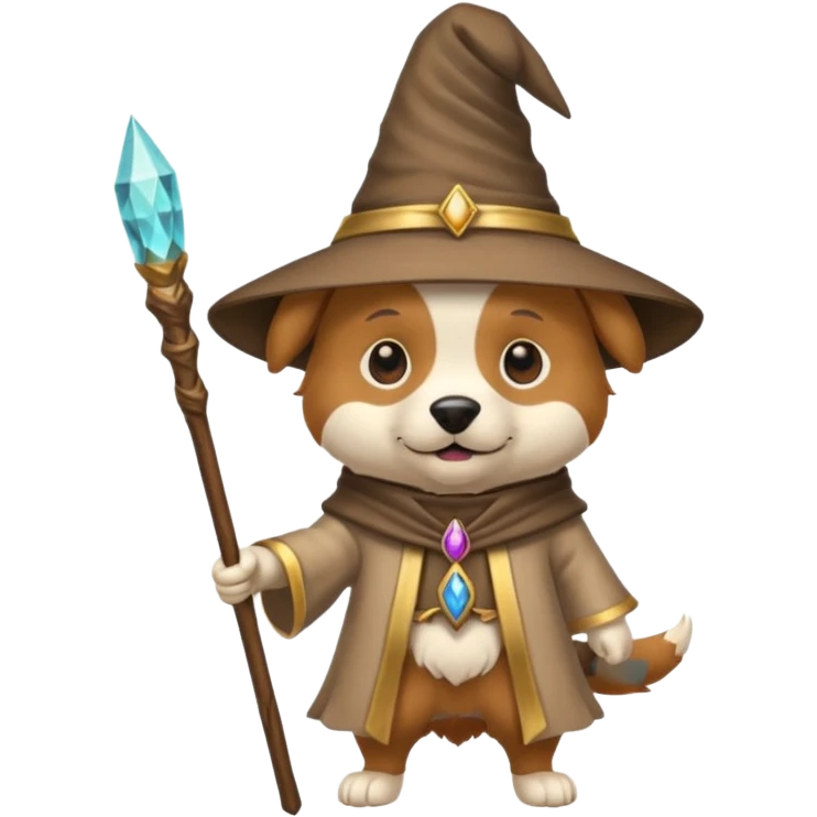 Dog wizard emoji