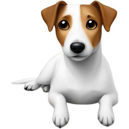 Jack Russell Terrier on a couch emoji