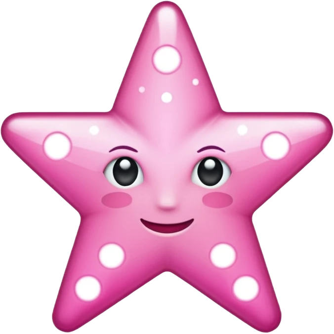 Star glowing in pink  emoji