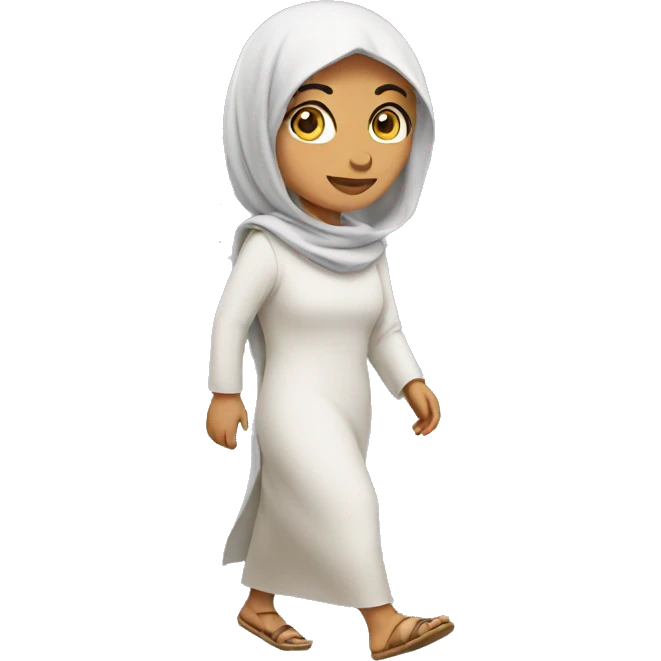 arab woman walking emoji