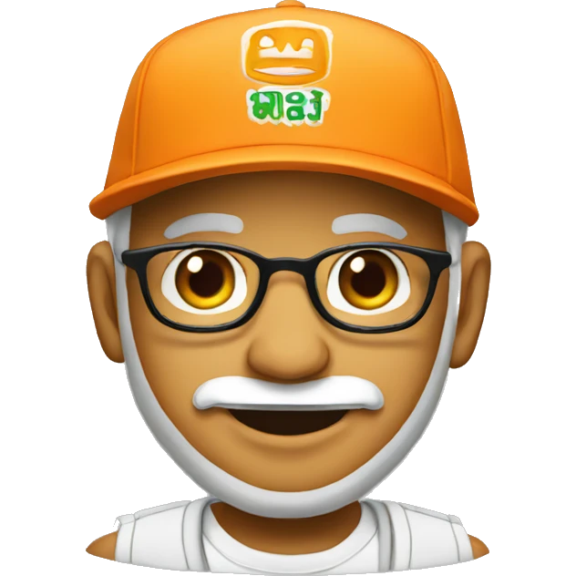 Modi with snapback cap emoji
