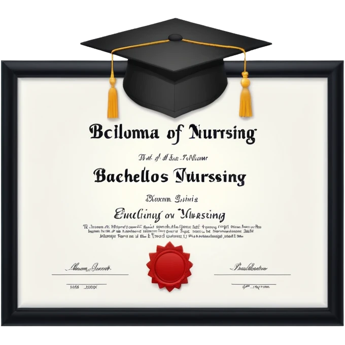 Bachelors degree in nursing emoji