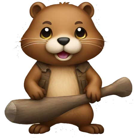 beaver working emoji