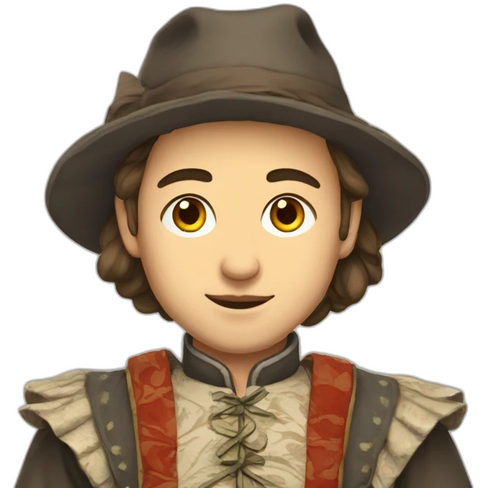 Mazovian in traditional mazovia clothes emoji
