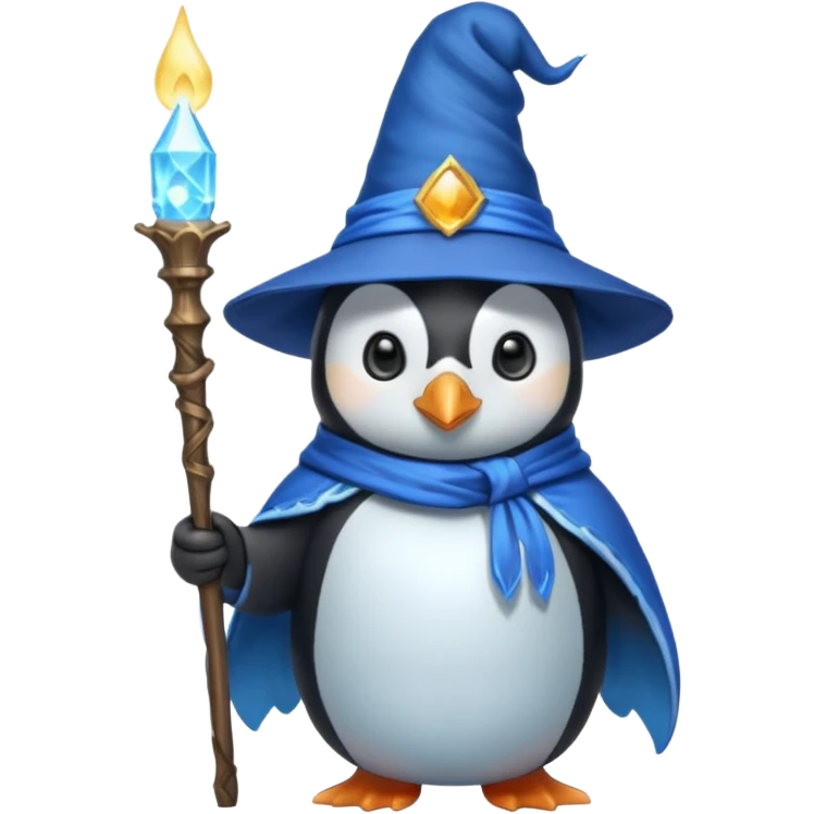Penguin Wizard emoji
