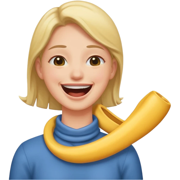 holding neck while laughing emoji