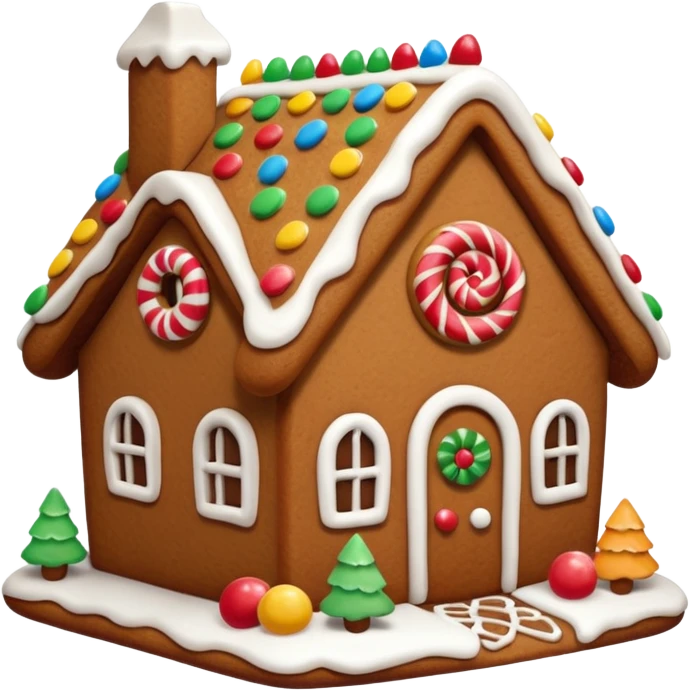 Gingerbread house emoji