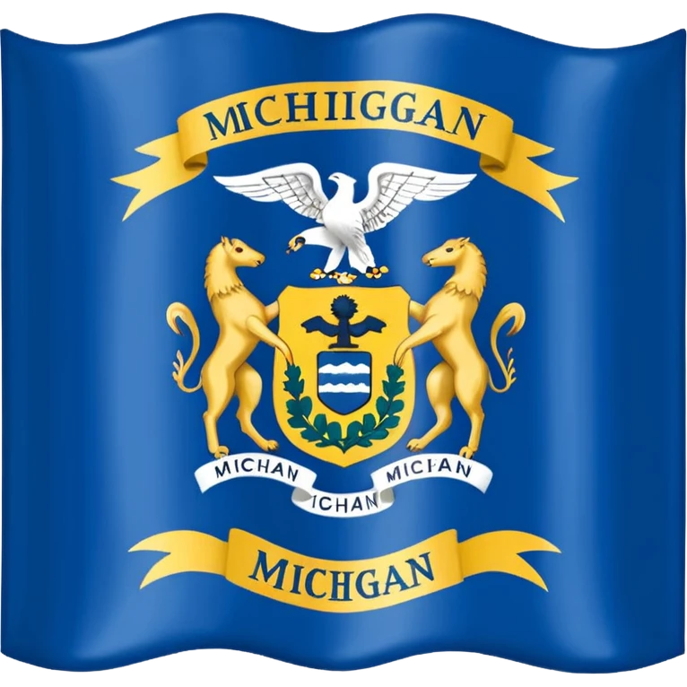 State of Michigan Flag emoji