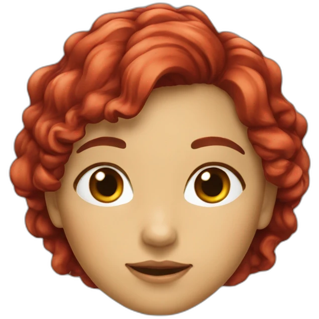 Fille-cheveux-chatanis-rouges- emoji