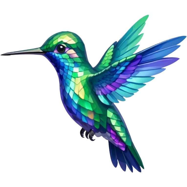 A colorful hummingbird  emoji