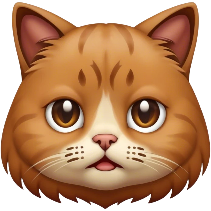 a sad cat crying emoji