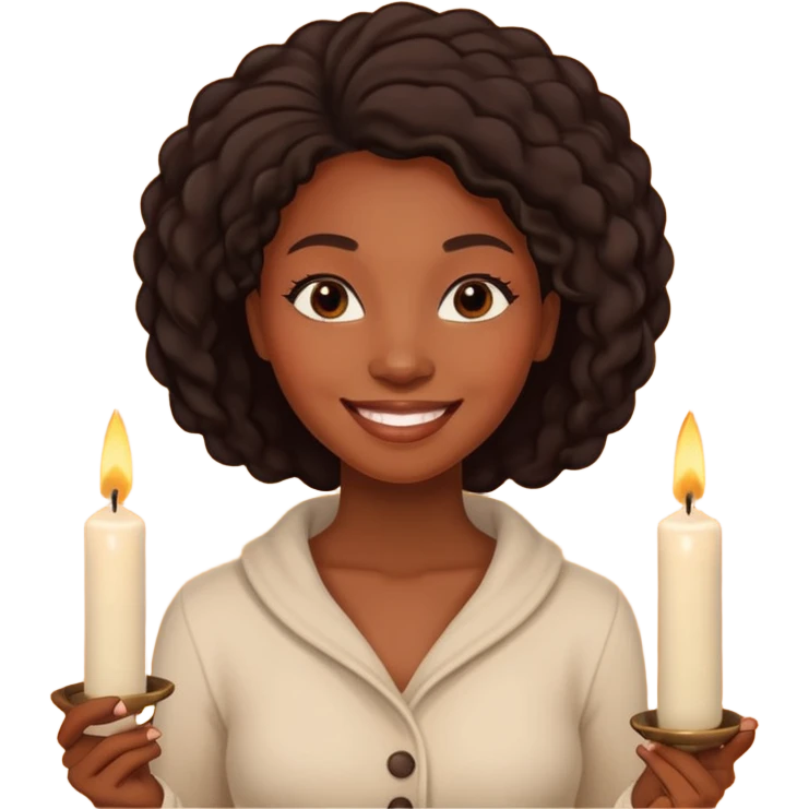 Candle Maker black woman emoji