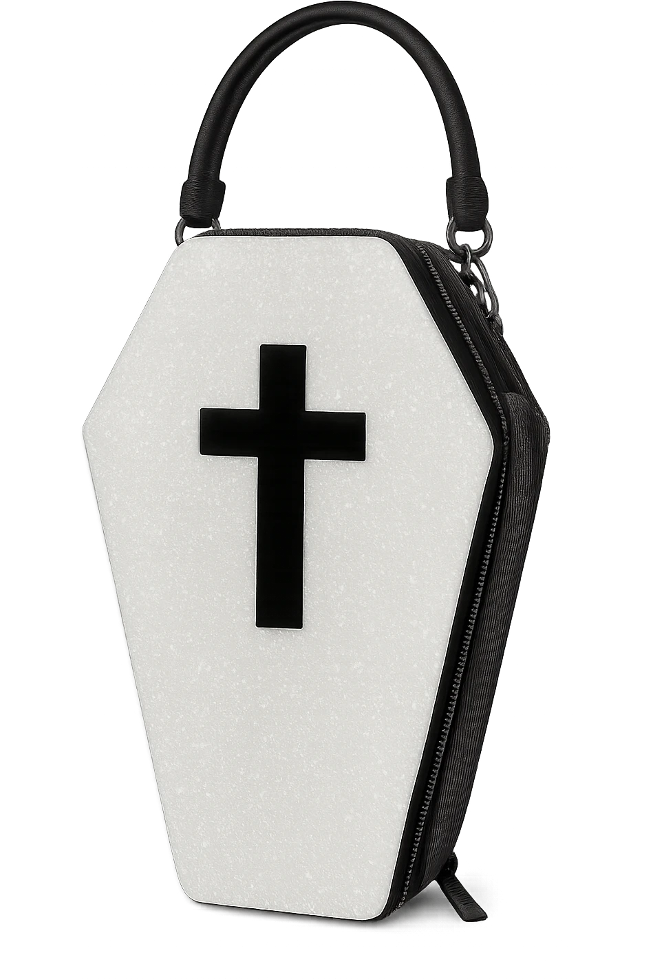 white sparkly goth object, remove background  emoji