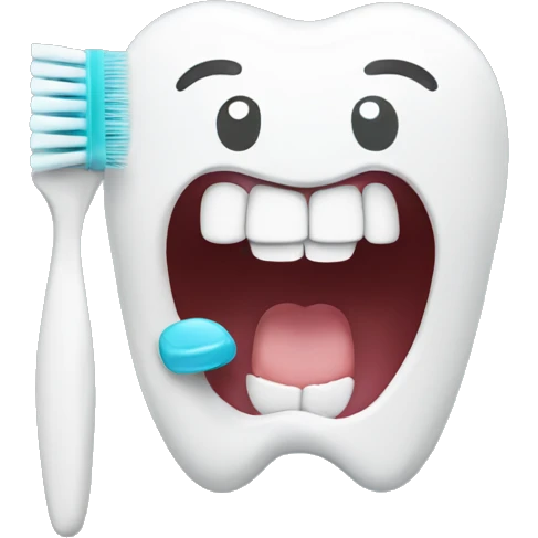 brush your teeth emoji