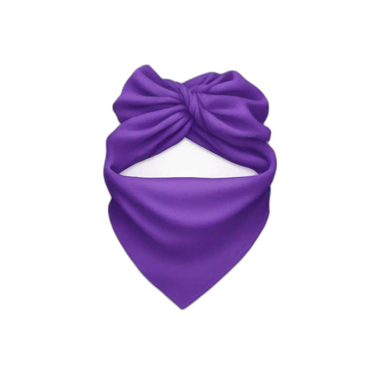 Purple bandanna with design  emoji
