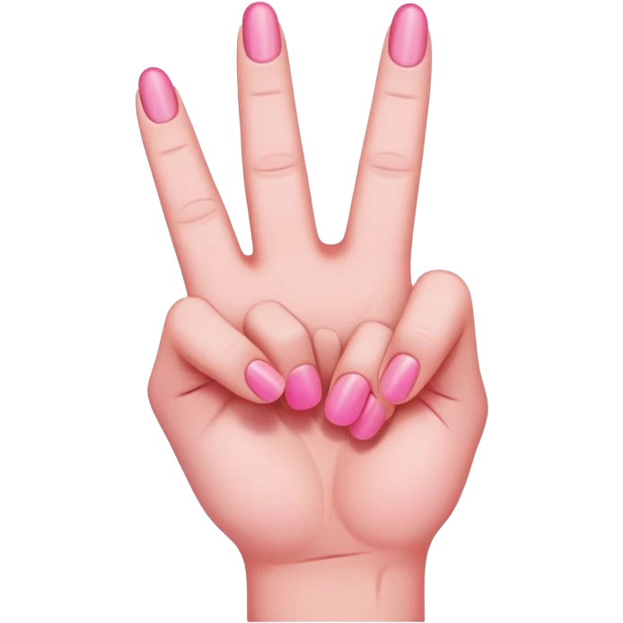 Pink middle finger  emoji
